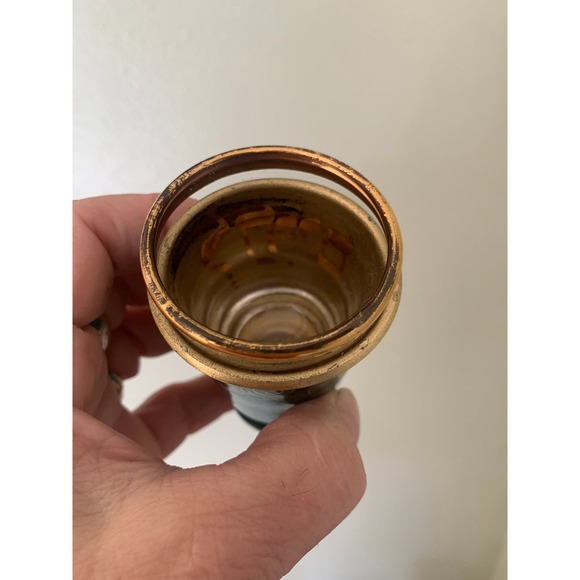 Mid Century Enamel Kiddish Cups Set of 4 // Sabbath Wine Grape Juice Glasses - Picture 8 of 8